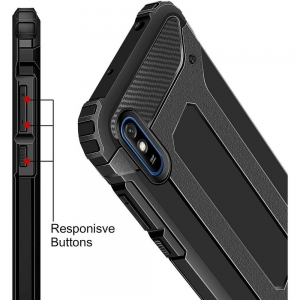 Pouzdro Armor Carbon Xiaomi Redmi 9A, 9AT barva černá