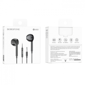Hands Free Borofone BM80 Magnificent, jack 3,5mm, barva černá