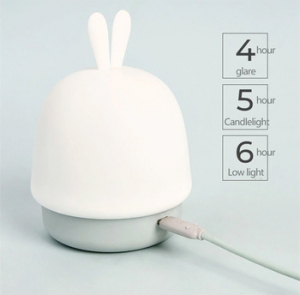 Noční Lampička Rabbit, barva bílá