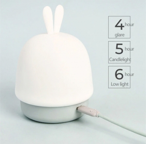 Noční Lampa Rabbit, barva bílá