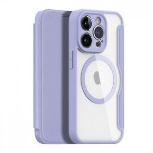 Pouzdro Dux Ducis Skin X Pro iPhone 14, MagSafe, barva purple