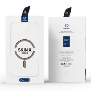 Pouzdro Dux Ducis Skin X Pro iPhone 14 Plus, MagSafe, barva beige