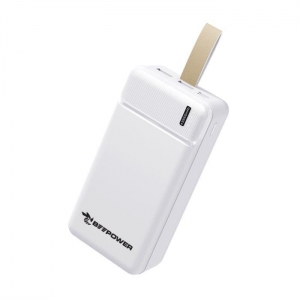 Externí baterie POWER BANK BeePower BP-30, 30000mAh, 2x USB, USB Typ C, Micro USB, barva bílá