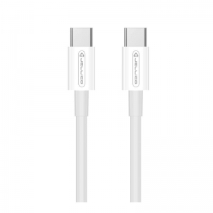Datový kabel Jellico B1, PD 60W, USB Typ C na Typ C, barva bílá