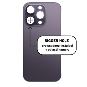 Kryt baterie iPhone 14  PRO purple - Bigger Hole
