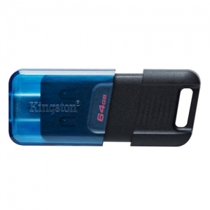USB FLash Disk (PenDrive) Kingston, 64GB, USB-C, Black/Blue