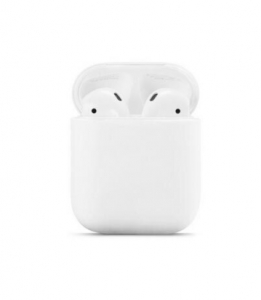 Pouzdro pro Apple AirPods I/II silicone, white