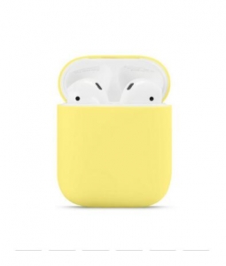 Pouzdro pro Apple AirPods I/II silicone, yellow