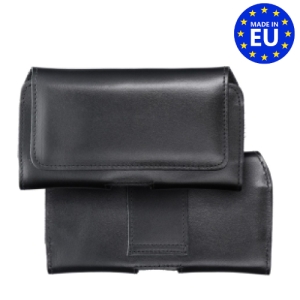 Pouzdro na opasek ROYAL, velikost XXL (17x9x1,5 cm), pravá kůže, barva černá