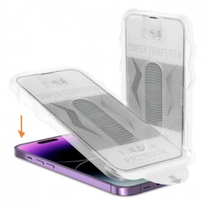 Glass Full Glue Easy Stick iPhone XS Max (s aplikátorem), černá