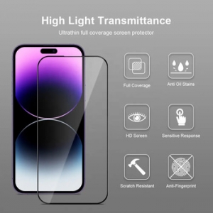 Glass Full Glue Easy Stick iPhone XS Max (s aplikátorem), černá