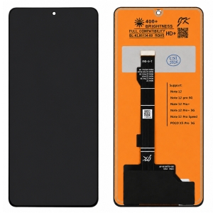 Dotyková deska Xiaomi Redmi NOTE 12 Pro 5G, NOTE 12 Pro Plus 5G, Poco X5 Pro + LCD black - TFT (without fingerprint)