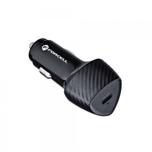 CL adaptér Forcell Carbon (CC50-1C) 1x USB Typ C, PD 3.0 20W, barva černá
