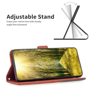 Pouzdro Book CaseMe Binfen Samsung A145/A146 Galaxy A14 4G/5G, barva cihlová