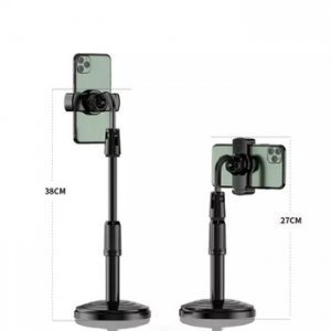 Stojánek na mobil, otočný o 360°, nastavitelná výška, barva černá