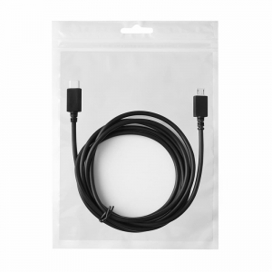 Datový kabel Reverse, USB TYP C na Micro USB, 3A, barva černá, 1,5 metru