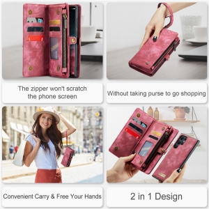 Pouzdro Book (Back Case) CaseMe Wallet 2v1, Samsung A145/A146 Galaxy A14 4G/5G barva magenta