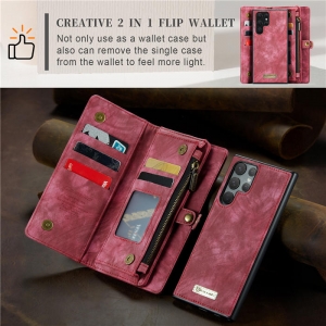 Pouzdro Book (Back Case) CaseMe Wallet 2v1, Samsung A546B Galaxy A54 5G barva magenta