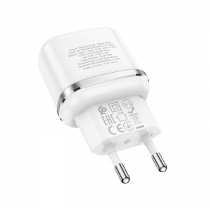Cestovní nabíječ HOCO N24 1x USB C, QC 3.0 PD 20W, barva bílá