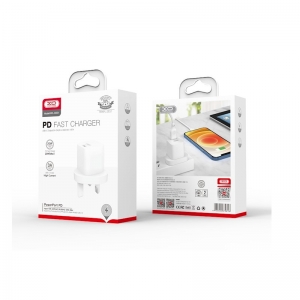 Cestovní nabíječ (adaptér pro UK) XO-CE01, 1x USB C, QC 3.0 PD 20W, barva bílá
