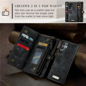 Pouzdro Book (Back Case) CaseMe Wallet 2v1, Samsung S911 Galaxy S23 barva černá