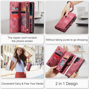 Pouzdro Book (Back Case) CaseMe Wallet 2v1, Samsung A136B Galaxy A13 5G barva magenta