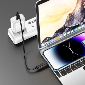 Adaptér Borofone (BU36) 3x adaptér (Micro/C, Lightning/C, USB/C), kabel USB C na USB C, klíč na SIM kartu, barva černá