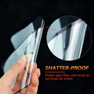 Tvrzené sklo 5D FLEXIBLE NANO iPhone 15 Pro černá