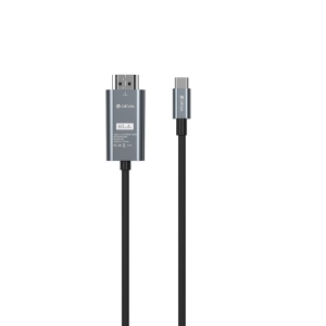 Kabel Devia EC084 USB C na HDMI, 4K 30Hz 1,8m, barva černá