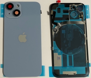 Kryt baterie iPhone 14 PLUS blue + wireless charging chip + NFC (starlight)
