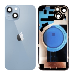 Kryt baterie iPhone 14 PLUS blue + metal clip + camera lens + magnet