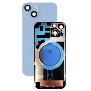 Kryt baterie iPhone 14 PLUS blue + metal clip + camera lens + magnet