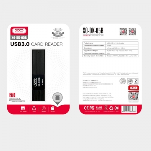 Čtečka paměťových karet XO 2-v-1 (DK05B) USB 3.0 černá