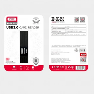 Čtečka paměťových karet XO 2v1 (DK05B) USB 3.0, barva černá