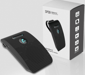 Bluetooth handsfree sada do auta - SP09, verze 5.0 (hlasité HF) barva černá