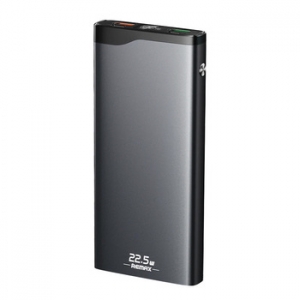 Externí baterie POWER BANK Remax RPP-215, 10000mAh 2X USB, 1x USB Typ C, PD 18W, QC 22,5W, šedá