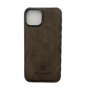 Pouzdro Back Case CaseMe DG.MING iPhone 14, hnědá