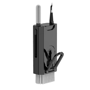 Sada na čištění klávesnice / sluchátek / telefonu / servisu, 8v1, černá