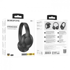 Sluchátka Borofone BO23 Glamour, Bluetooth, barva černá
