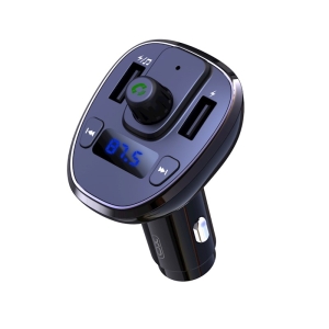 Transmitér FM Bluetooth XO (BCC05) 2X USB 3A, 18W, AUX, MP3, barva černá