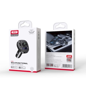 Transmitér FM Bluetooth XO (BCC05) 2X USB A, 18W, AUX, MP3, barva černá