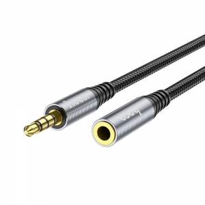 Kabel AUX HOCO (UPA20) Jack 3,5mm samec do samice, 2m černý