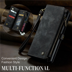 Pouzdro Book (Back Case) CaseMe Wallet 2v1, iPhone 15 Pro Max barva black