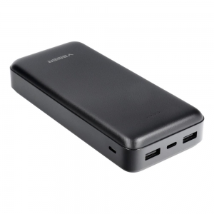 Externí baterie POWER BANK Veger A20, 20000mAh, 2x USB 1x USB Typ C, 1x Micro USB, barva černá