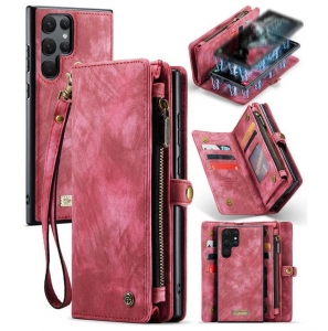 Pouzdro Book (Back Case) CaseMe Wallet 2v1, Samsung S921 Galaxy S24 barva magenta