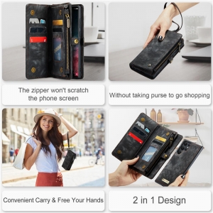 Pouzdro Book (Back Case) CaseMe Wallet 2v1, Samsung S928 Galaxy S24 Ultra barva black