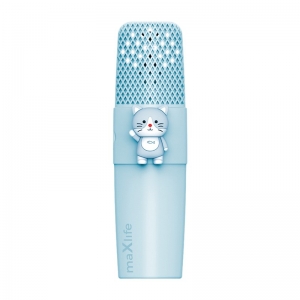 Maxlife Animal Bluetooth mikrofon s reproduktorem, modrý