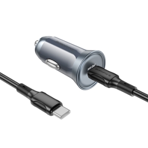 CL adaptér Borofone (BZ26) 1x USB Typ C, PD 30W, QC 3.0, kabel Typ C - Typ C, barva černá