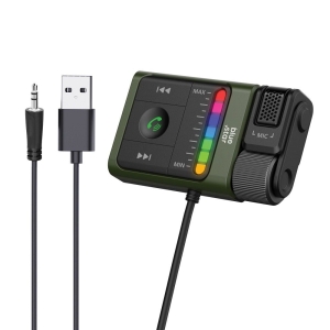 Transmitér FM Bluetooth (BS-BT64) 2v1 transmitér a equalizér, USB A, Jack 3,5mm, barva černá
