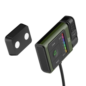 Transmitér FM Bluetooth (BS-BT46) 2v1 transmitér a equalizér, USB A, Jack 3,5mm, barva černá